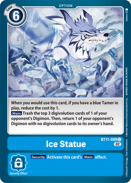 BT11-099C Ice Statue (Foil) - Volution Cards and Collectables