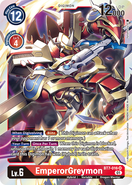 BT7-016SR EmperorGreymon - Volution Cards and Collectables