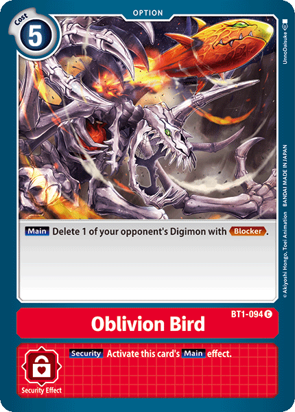 BT1-094C Oblivion Bird - Volution Cards and Collectables