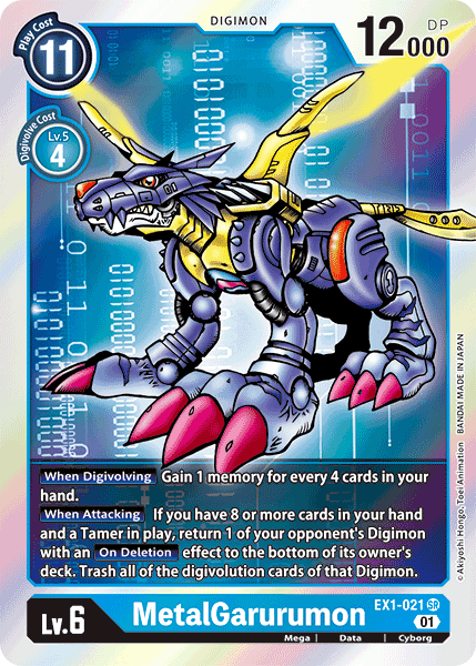 EX1-021SR MetalGarurumon - Volution Cards and Collectables