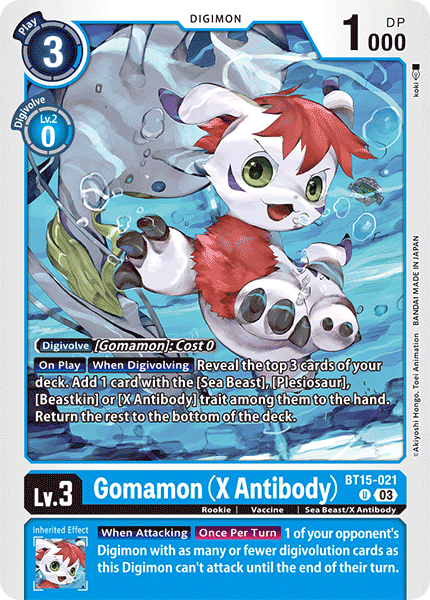 BT15-021UC Gomamon (X Antibody)