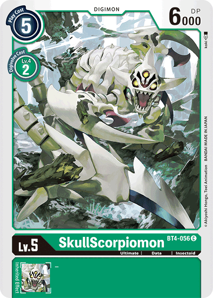 BT4-056C SkullScorpiomon - Volution Cards and Collectables