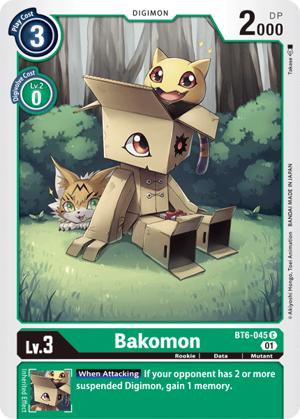 BT6-045C Bakomon - Volution Cards and Collectables