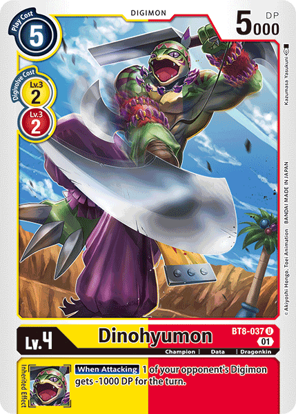 BT8-037UC Dinohyumon - Volution Cards and Collectables