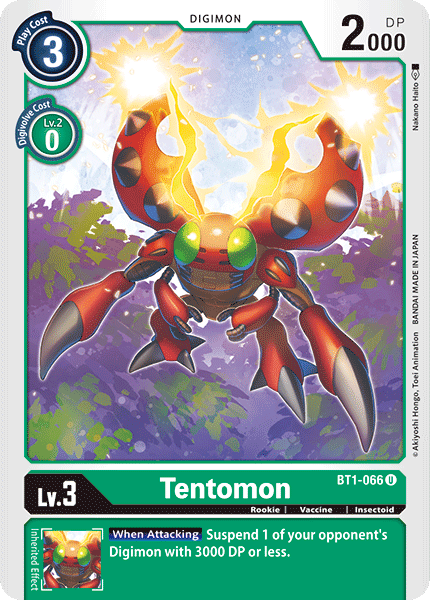 BT1-066UC Tentomon - Volution Cards and Collectables