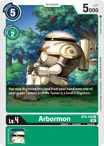 BT6-049UC Arbormon - Volution Cards and Collectables