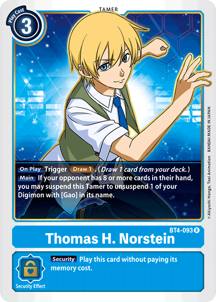 BT4-093R Thomas H. Norstein - Volution Cards and Collectables