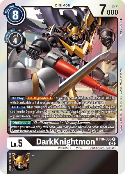 BT10-066R DarkKnightmon - Volution Cards and Collectables