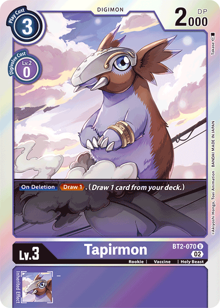 BT2-070UC Tapirmon (Resurgence Booster Reprint)