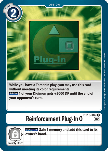 BT10-109C Reinforcement Plug-In O - Volution Cards and Collectables