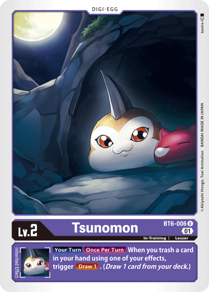 BT6-006UC Tsunomon - Volution Cards and Collectables