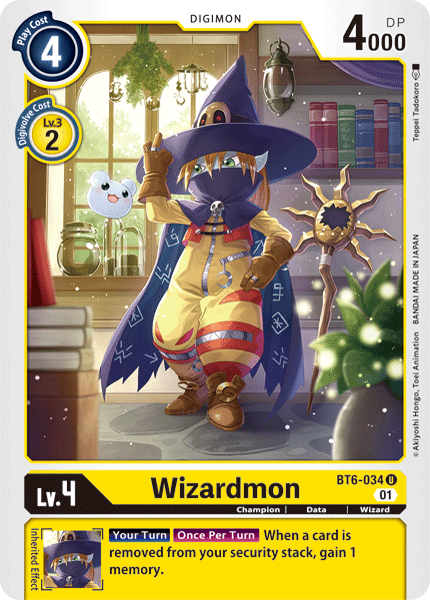 BT6-034UC Wizardmon - Volution Cards and Collectables