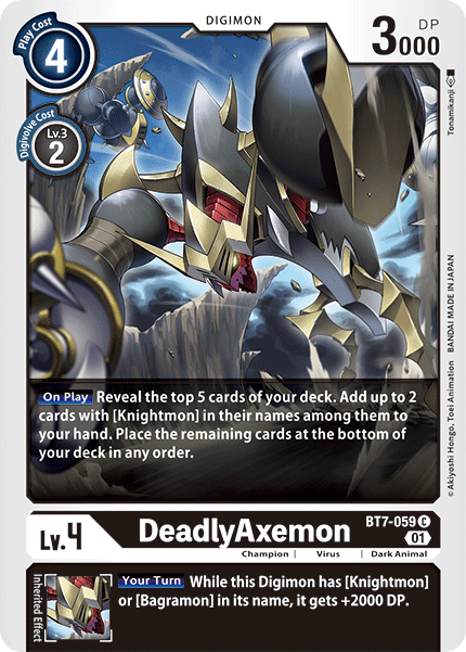 BT7-059C DeadlyAxemon - Volution Cards and Collectables