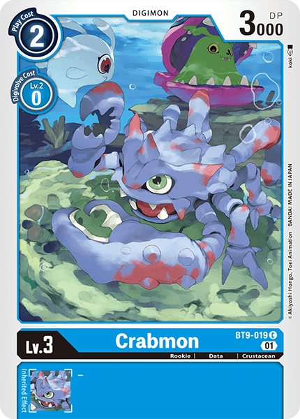 BT9-019C Crabmon - Volution Cards and Collectables