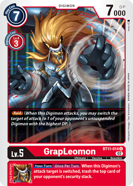 BT11-014C GrapLeomon (Foil) - Volution Cards and Collectables