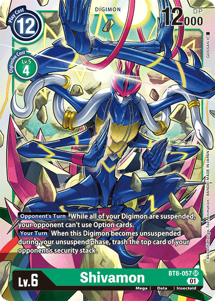 BT8-057SR Shivamon - Volution Cards and Collectables