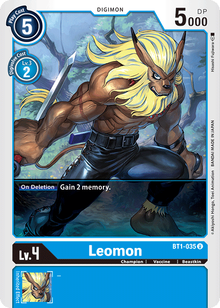 BT1-035UC Leomon - Volution Cards and Collectables