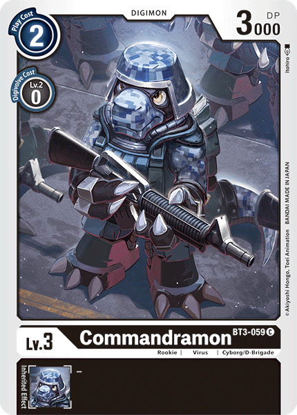 BT3-059C Commandramon - Volution Cards and Collectables