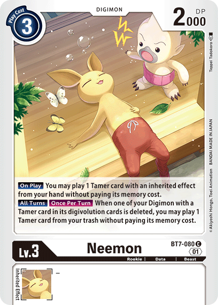 BT7-080C Neemon - Volution Cards and Collectables