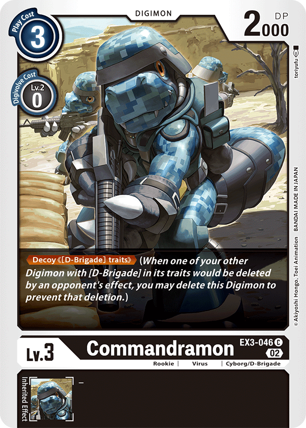 EX3-046C Commandramon - Volution Cards and Collectables