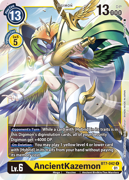 BT7-042R AncientKazemon - Volution Cards and Collectables