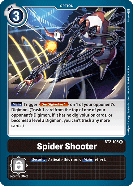 BT2-105UC Spider Shooter - Volution Cards and Collectables