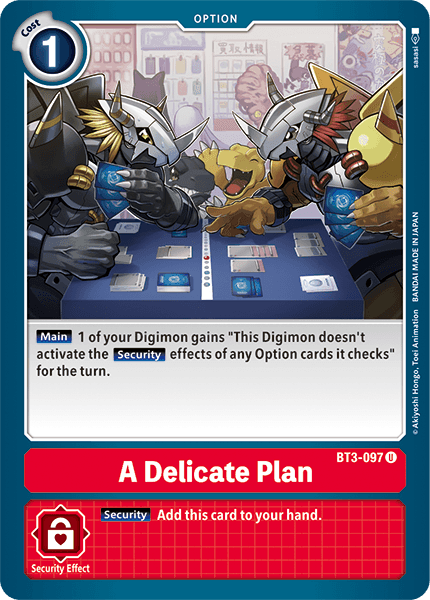 BT3-097UC A Delicate Plan - Volution Cards and Collectables