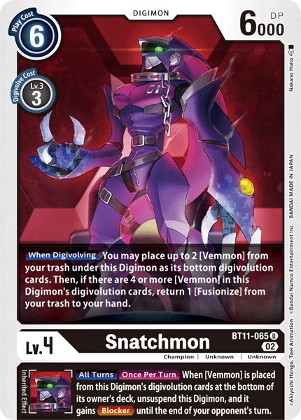 BT11-065UC Snatchmon (Foil) - Volution Cards and Collectables