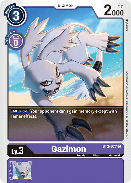 BT3-077C Gazimon - Volution Cards and Collectables