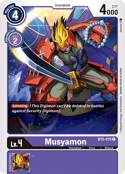 BT5-075C Musyamon - Volution Cards and Collectables