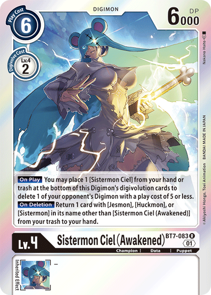 BT7-083R Sistermon Ciel (Awakened) - Volution Cards and Collectables