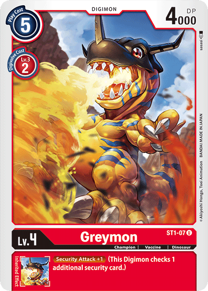 ST1-07UC Greymon - Volution Cards and Collectables