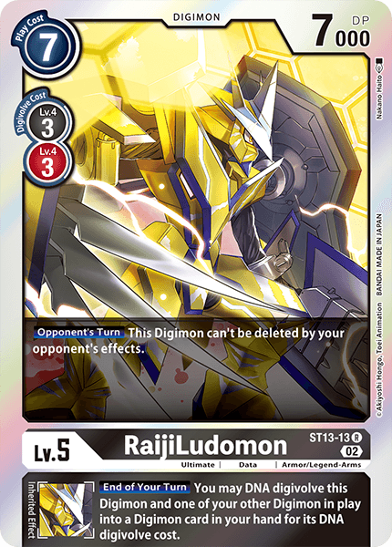 ST13-13R RaijiLudomon - Volution Cards and Collectables