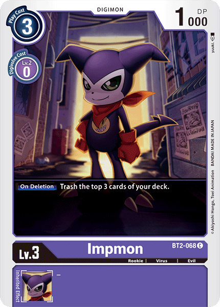 BT2-068C Impmon - Volution Cards and Collectables