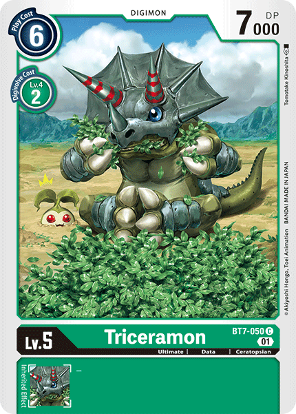 BT7-050C Triceramon - Volution Cards and Collectables