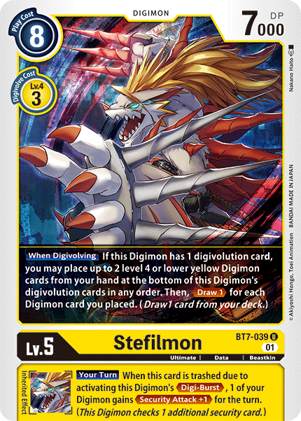 BT7-039UC Stefilmon - Volution Cards and Collectables