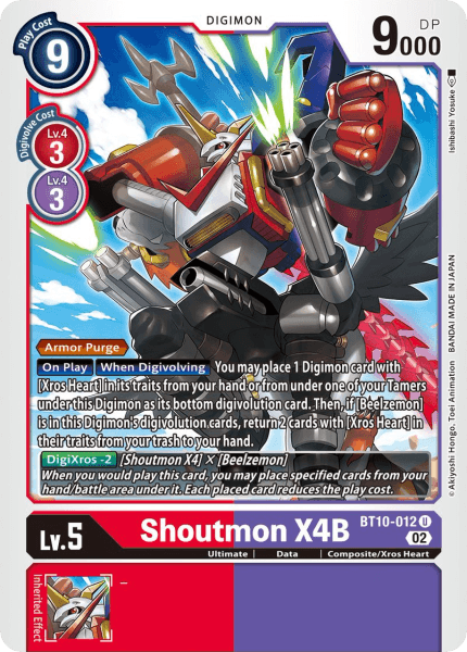 BT10-012UC Shoutmon X4B - Volution Cards and Collectables