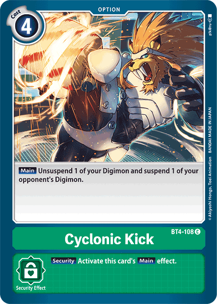 BT4-108C Cyclonic Kick - Volution Cards and Collectables