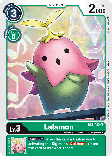 BT4-052UC Lalamon - Volution Cards and Collectables