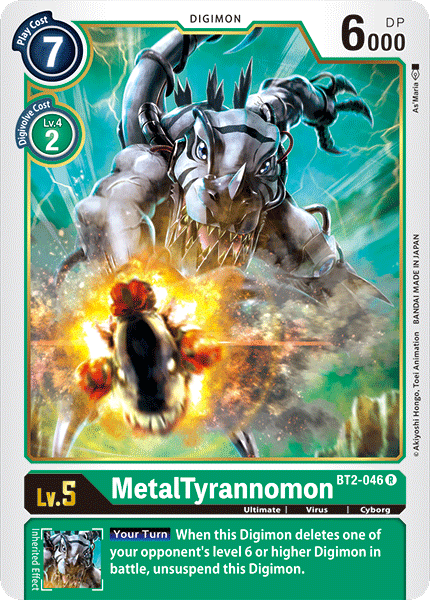 BT2-046R MetalTyrannomon - Volution Cards and Collectables