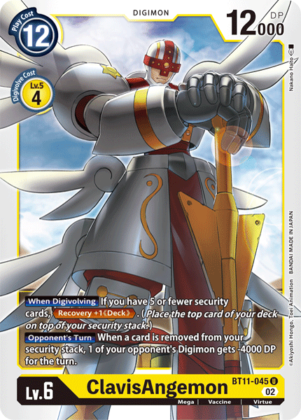 BT11-045UC ClavisAngemon (Foil) - Volution Cards and Collectables