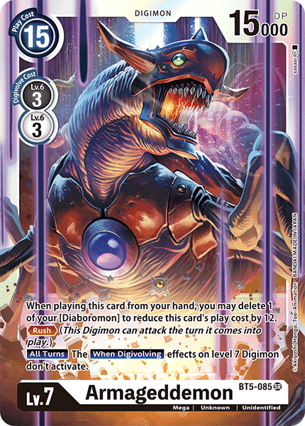 BT5-085SR Armageddemon - Volution Cards and Collectables