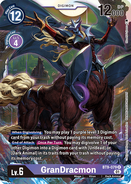 BT9-079R GranDracmon - Volution Cards and Collectables