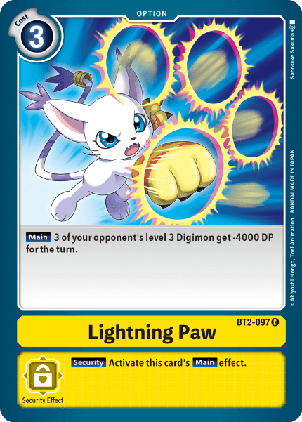 BT2-097C Lightning Paw - Volution Cards and Collectables