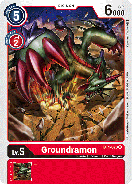 BT1-020UC Groundramon - Volution Cards and Collectables