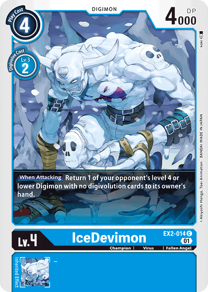 EX2-014C IceDevimon - Volution Cards and Collectables