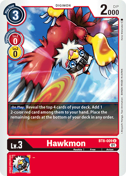 BT8-009UC Hawkmon - Volution Cards and Collectables