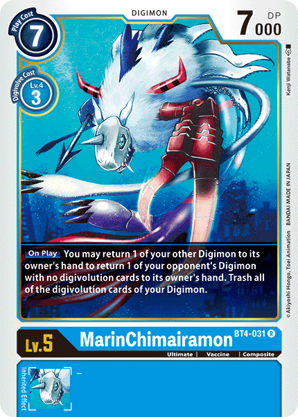 BT4-031R MarinChimairamon - Volution Cards and Collectables