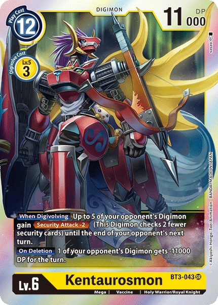 BT3-043SR Kentaurosmon - Volution Cards and Collectables