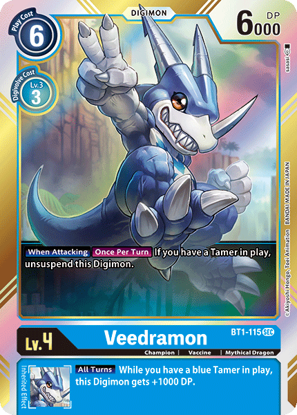 BT1-115SEC Veedramon - Volution Cards and Collectables